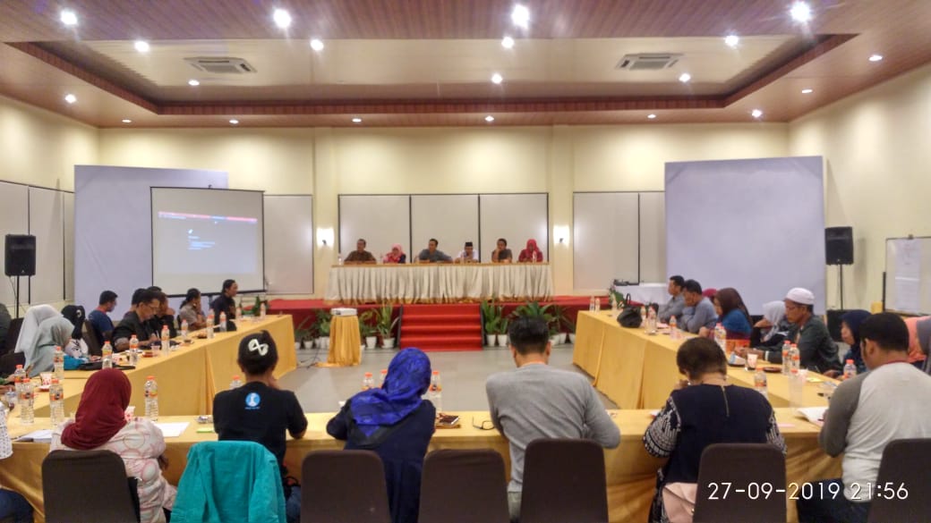 POS PENDIDIKAN MENGGELAR DISKUSI, SHARING PENGALAMAN CAPAIAN DAN REFLEKSI RESPON PASKA SETAHUN BENCANA SULTENG 28/09/2018