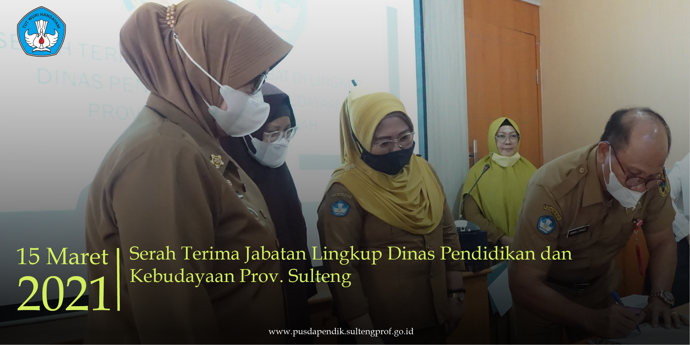 Serah Terima Jabatan Lingkup Dinas Pendidikan dan Kebudayaan Prov. Sulteng