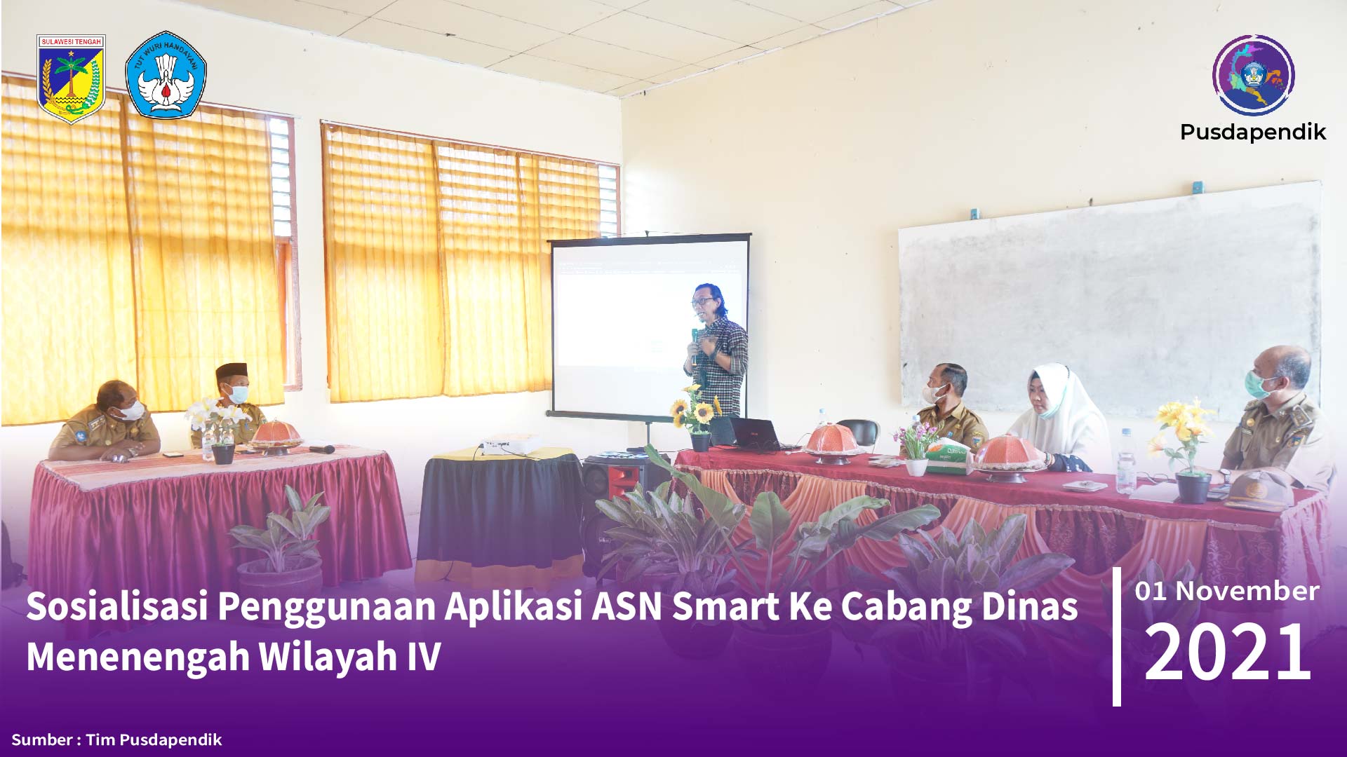Sosialisasi Penggunaan Aplikasi ASN Smart Ke- Cabang Dinas Menengah Wilayah IV