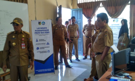 WAGUB SULTENG MELAKUKAN KUNJUNGAN KERJA DI DIKBUD PROV. SULTENG